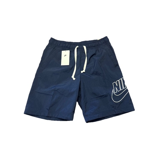 Nike Other - NWT Nike Club Sportswear Alumni Men's M Woven Flow Shorts DB3810-410 Navy White